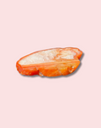 Fiery Red Carnelian Slab With Quartz