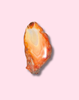 Orange Carnelian Slab With Beautiful Banding - Made in Mother Nature