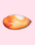 Orange & White Carnelian Heart - Made in Mother Nature