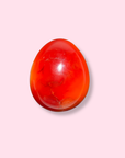 Fiery Carnelian Egg With Quartz - Made in Mother Nature