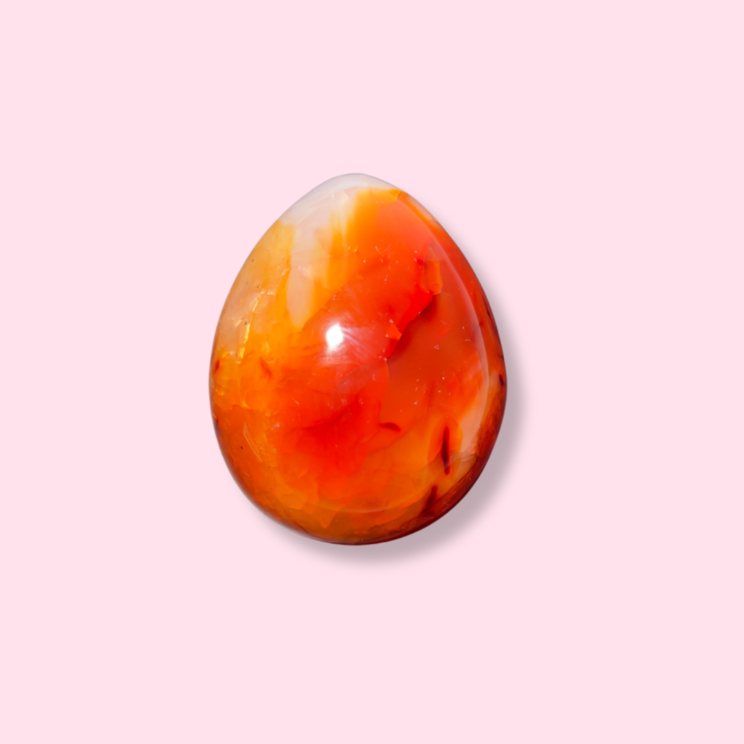 Red & Orange Carnelian Egg - Made in Mother Nature