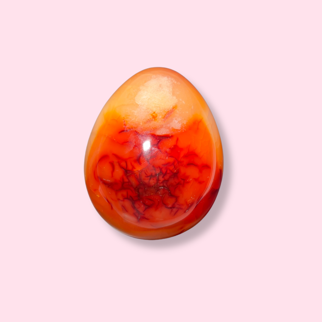 Red & Orange Carnelian Egg - Made in Mother Nature