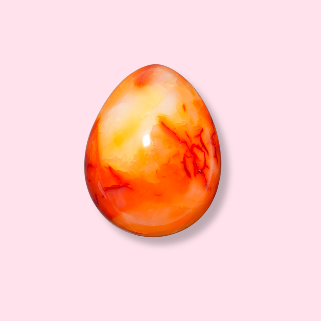 Red & Orange Carnelian Egg - Made in Mother Nature