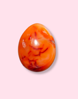 Red & White Carnelian Egg - Made in Mother Nature