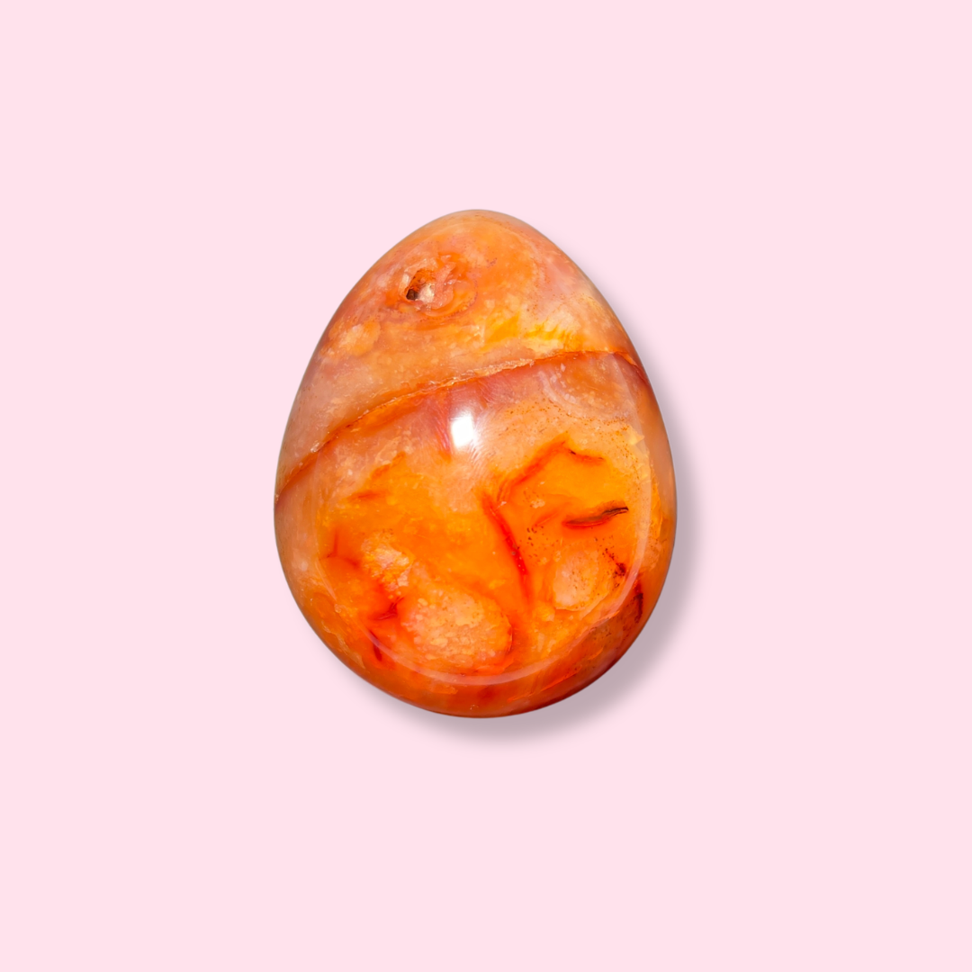 Beautiful Orange Carnelian Egg - Made in Mother Nature