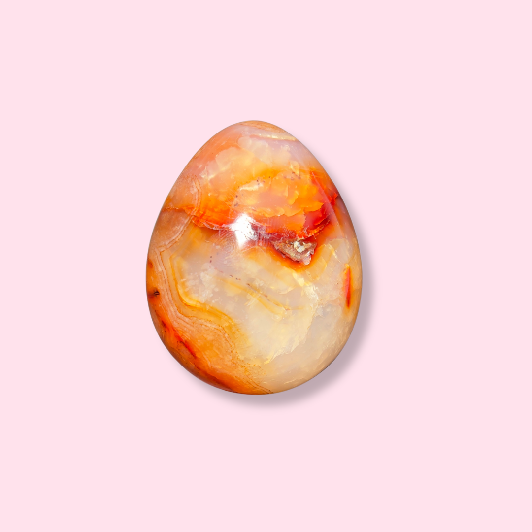Beautiful Orange Carnelian Egg - Made in Mother Nature