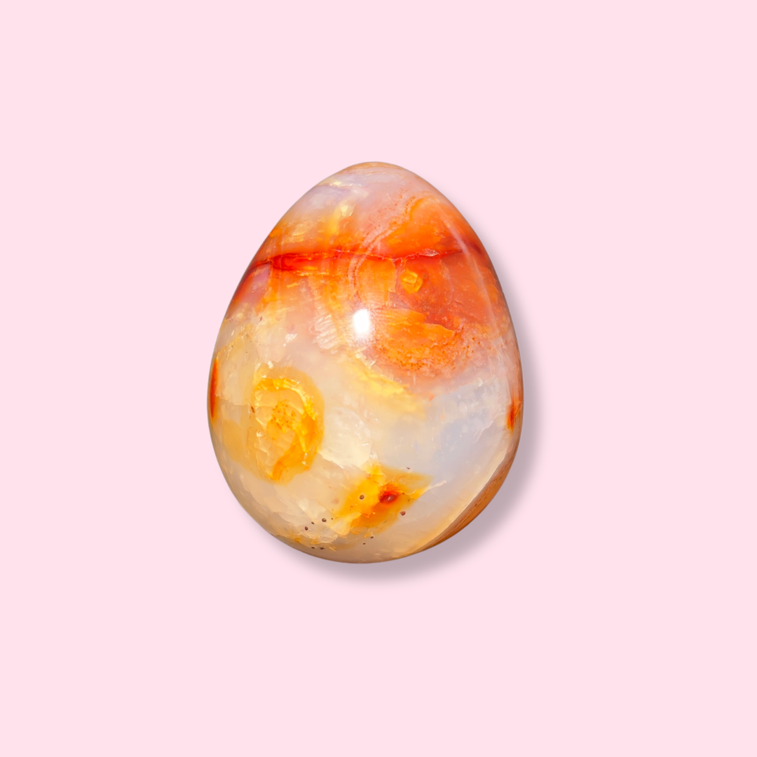 Beautiful Orange Carnelian Egg - Made in Mother Nature