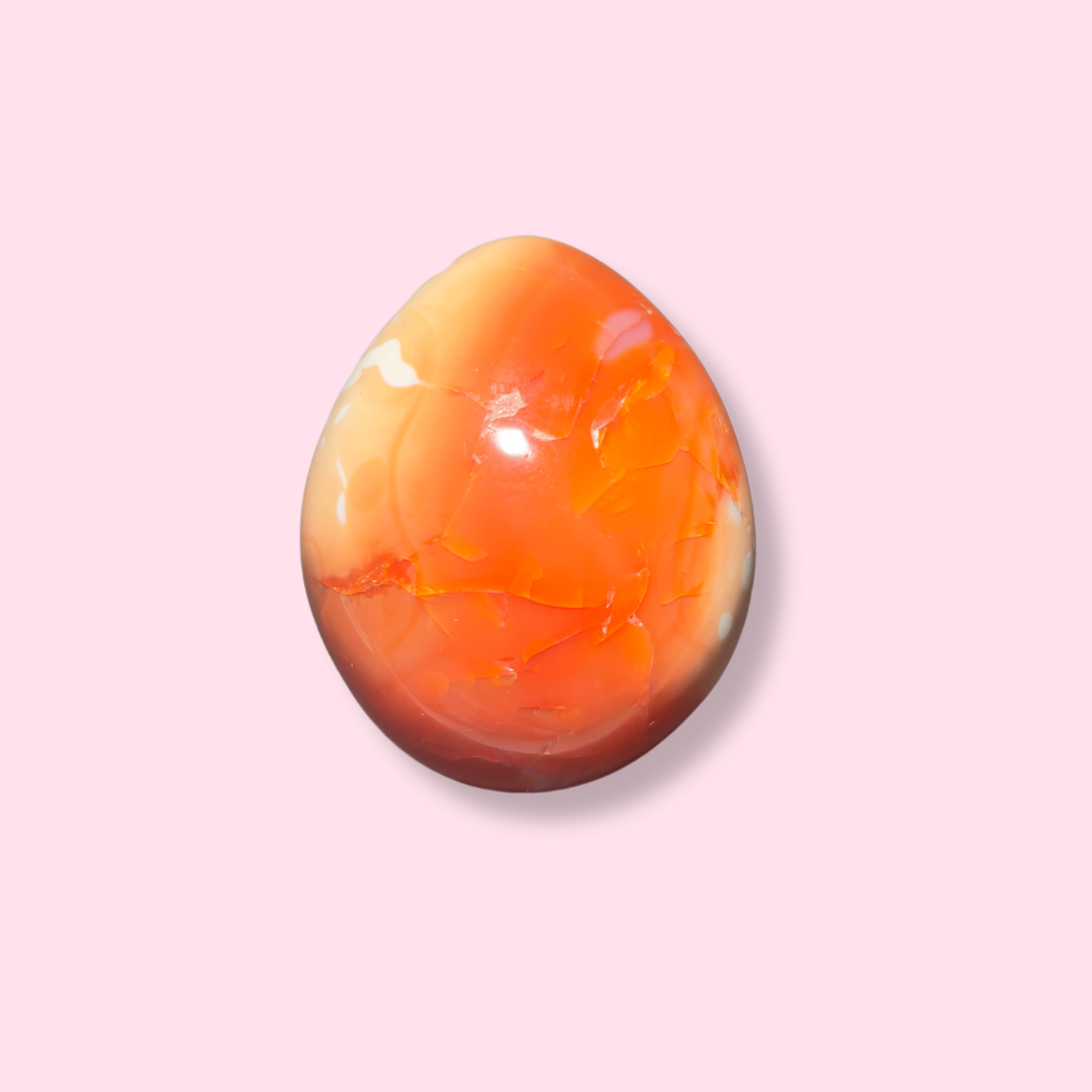 "Birds in Flight" Carnelian Egg - Made in Mother Nature