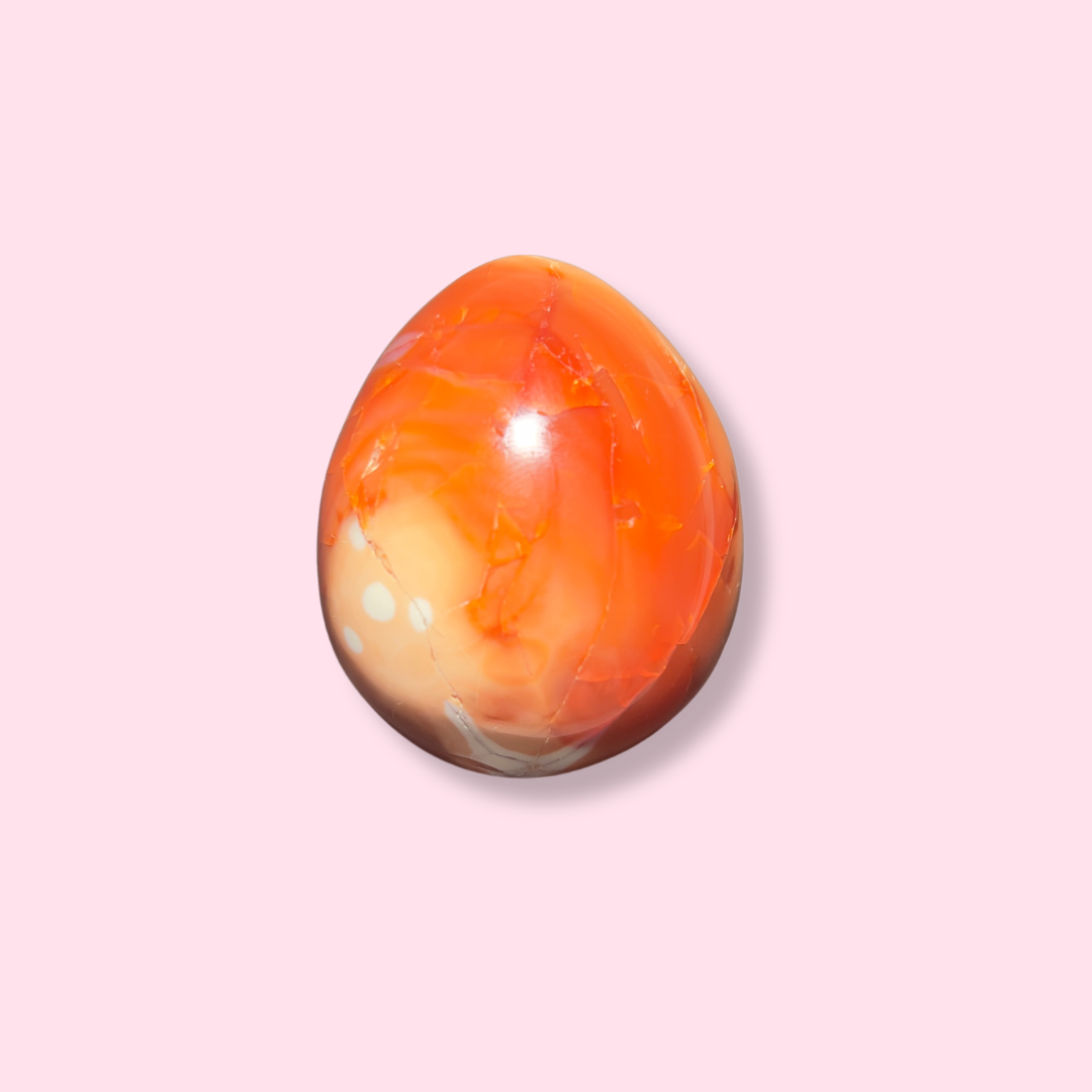 "Birds in Flight" Carnelian Egg - Made in Mother Nature