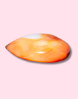 Orange & White Carnelian Heart - Made in Mother Nature