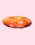 Orange & White Carnelian Heart - Made in Mother Nature