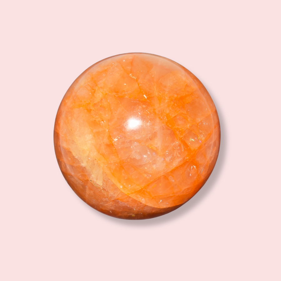 Fire Quartz Sphere - Made in Mother Nature