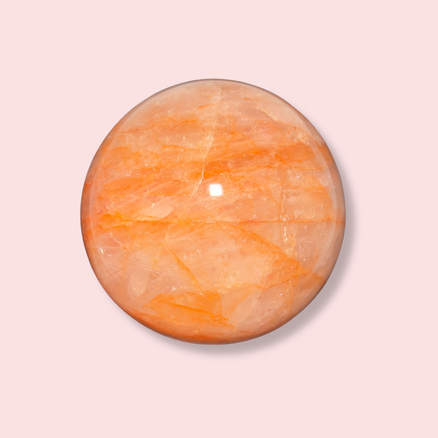 Fire Quartz Sphere - Made in Mother Nature