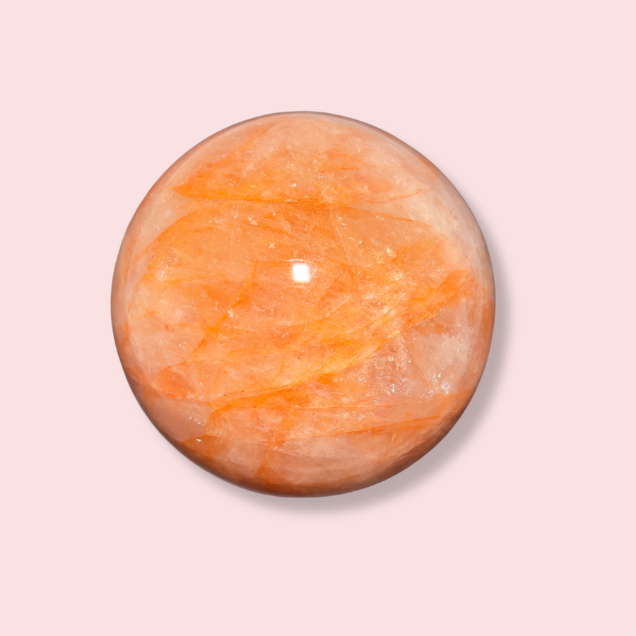 Fire Quartz Sphere - Made in Mother Nature