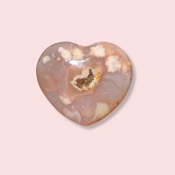 Flower Agate Heart - Made in Mother Nature