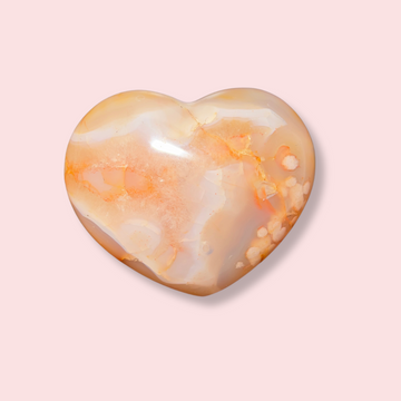 Flower Agate Heart - Made in Mother Nature