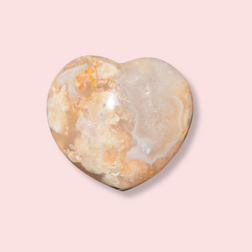 Flower Agate Heart - Made in Mother Nature