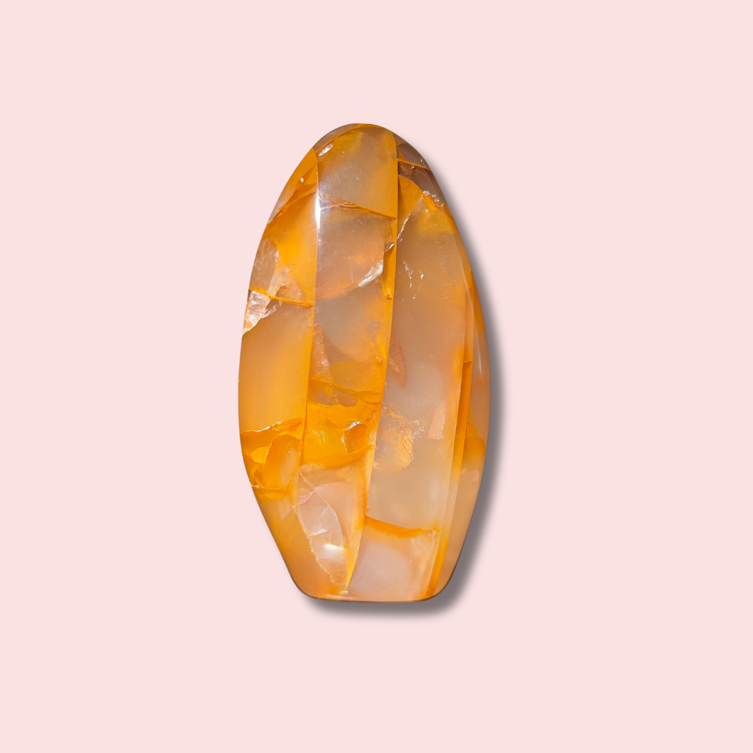 Golden Healer Girasol Quartz Freeform With Rainbows - Made in Mother Nature