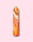 "Candy Cane" Carnelian Agate Tower - Made in Mother Nature