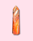 "Candy Cane" Carnelian Agate Tower - Made in Mother Nature