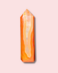 Carnelian Agate Tower With Beautiful Banding - Made in Mother Nature