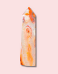 Stunning Quartz Filled Carnelian Agate Tower - Made in Mother Nature