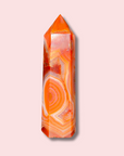 Beautiful Banded Carnelian Agate Tower - Made in Mother Nature