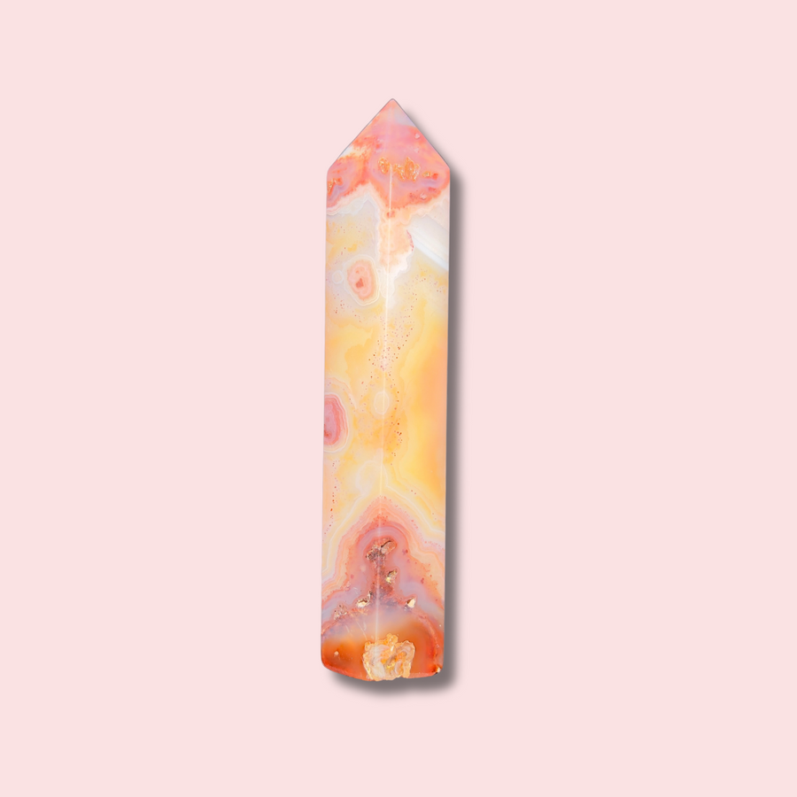 Pastel & Moody Carnelian Agate Tower - Made in Mother Nature