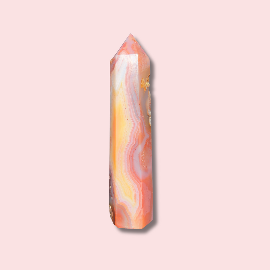 Pastel & Moody Carnelian Agate Tower - Made in Mother Nature