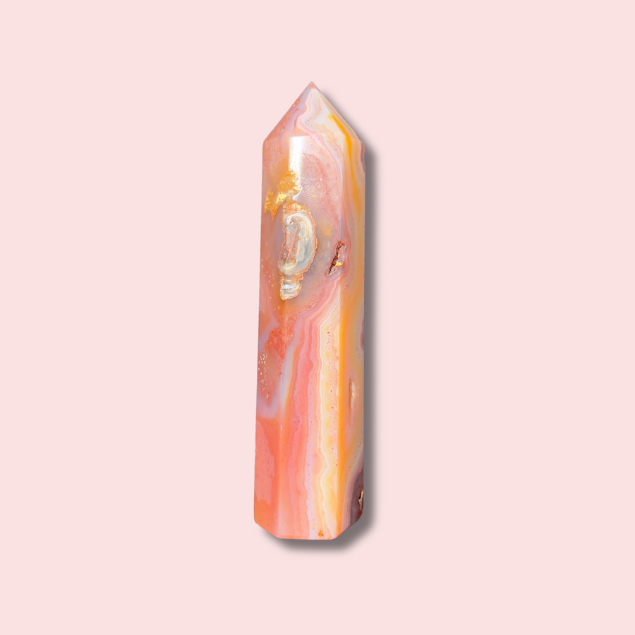 Pastel & Moody Carnelian Agate Tower - Made in Mother Nature