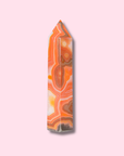 Cool Carnelian Agate Tower With Blue Quartz - Made in Mother Nature