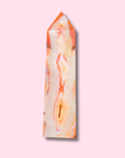 Beautiful Quartz Filled Carnelian Agate Tower - Made in Mother Nature
