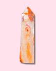 Beautiful Quartz Filled Carnelian Agate Tower - Made in Mother Nature