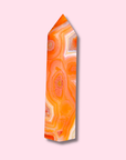 Stunning Banded Carnelian Agate Tower - Made in Mother Nature