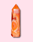 Stunning Banded Carnelian Agate Tower - Made in Mother Nature