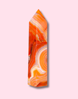 Stunning Banded Carnelian Agate Tower - Made in Mother Nature