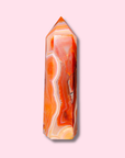 Stunning Banded Carnelian Agate Tower - Made in Mother Nature