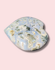 Blue Sea Jasper Heart With Druzy - Made in Mother Nature