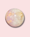 Pink Amethyst x Flower Agate Sphere - Made in Mother Nature