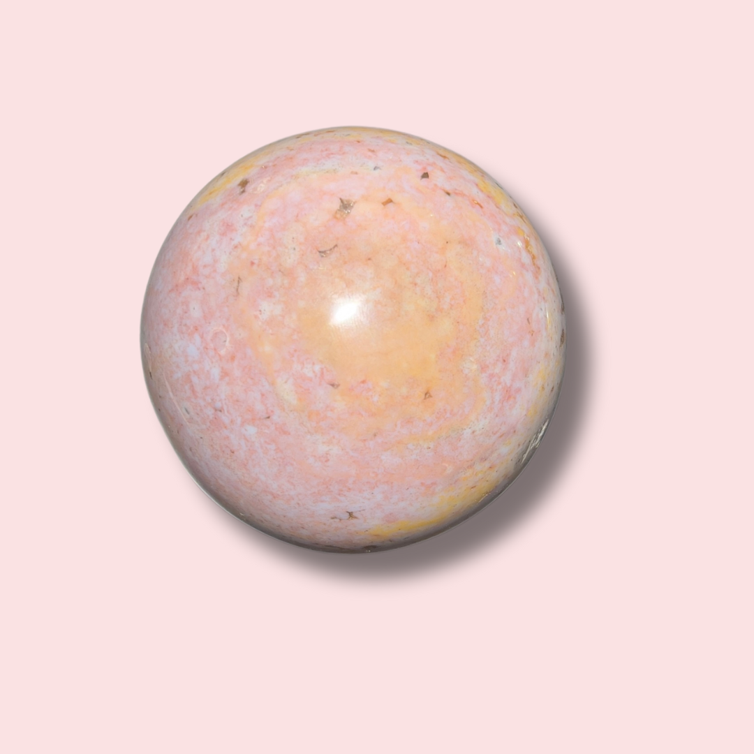 Beautiful Lavender & Yellow Sea Jasper Sphere - Made in Mother Nature