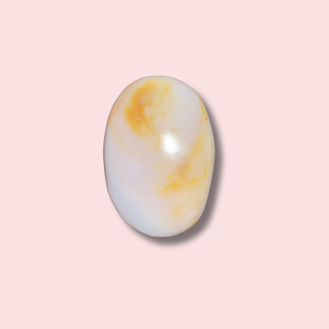 Periwinkle Sea Jasper Palm Stone - Made in Mother Nature