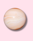 Gorgeous Peach Banded Carnelian Sphere - Made in Mother Nature