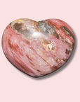 Stunning Pink "Galaxy" Petrified Wood Heart - Made in Mother Nature