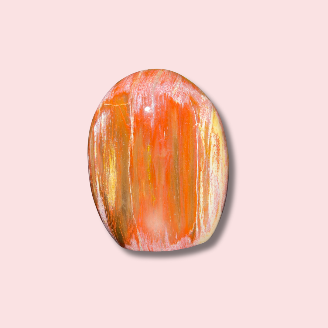 Amazing Pink &amp; Red Petrified Wood Freeform - Made in Mother Nature