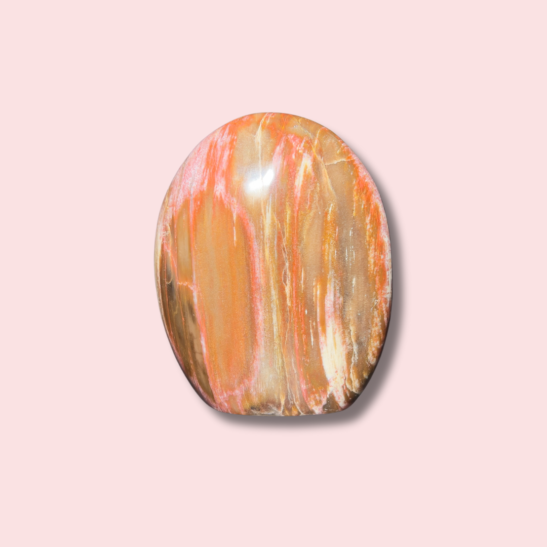 Amazing Pink &amp; Red Petrified Wood Freeform - Made in Mother Nature
