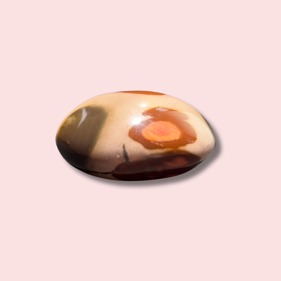 Moody Polychrome Jasper Palm Stone - Made in Mother Nature