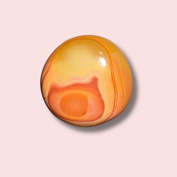 Unique 70s Vibe Polychrome Jasper Palm Stone - Made in Mother Nature