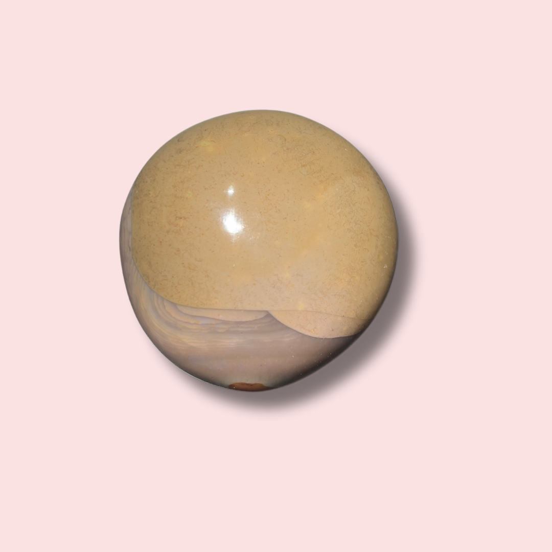 "Stormy" Polychrome Jasper Palm Stone - Made in Mother Nature