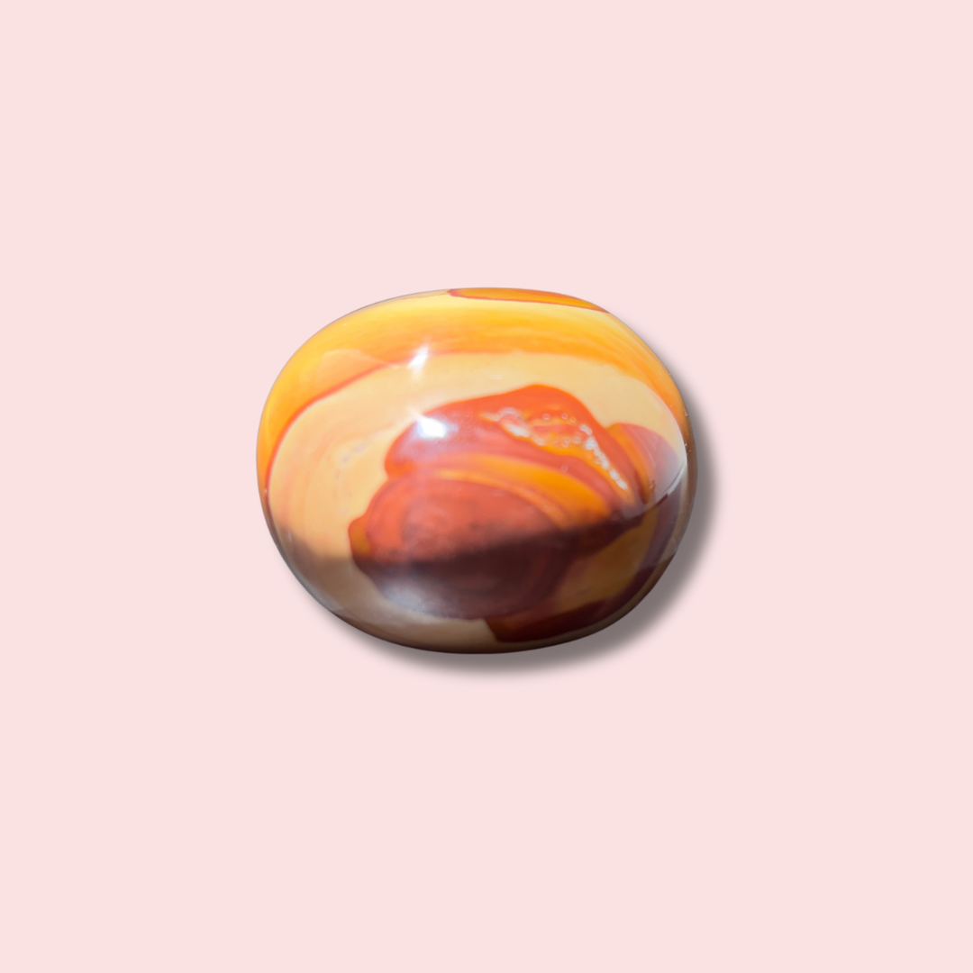 "Desert Sky" Polychrome Jasper Palm Stone - Made in Mother Nature