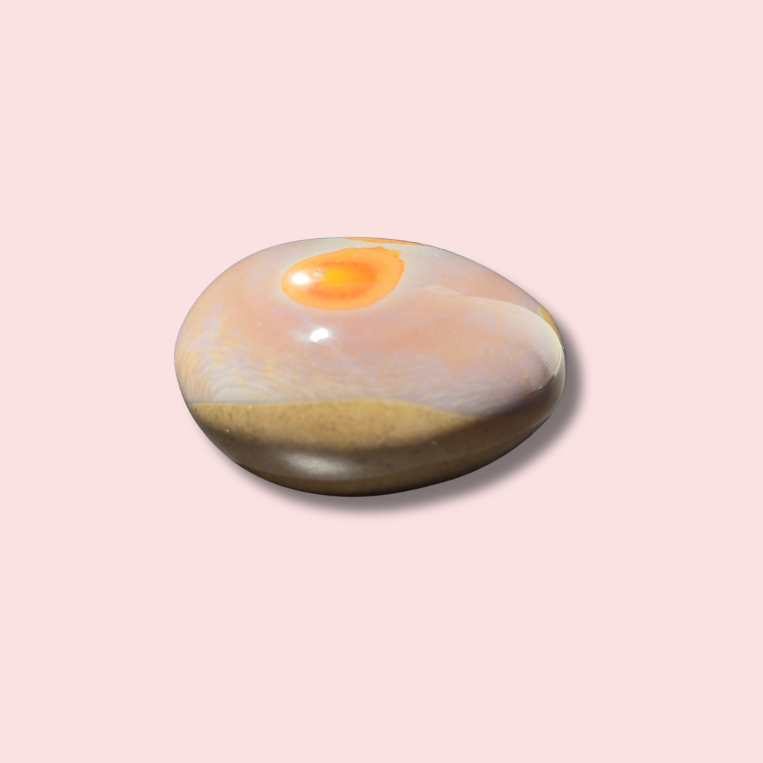 "Stormy" Polychrome Jasper Palm Stone - Made in Mother Nature